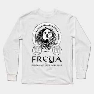 Freya Viking Goddess Asatru Medieval Norse Mythology Pagan Long Sleeve T-Shirt